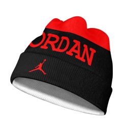 Alternative view of NBA Chicago Bulls Michael Jordan Red Black Beanie