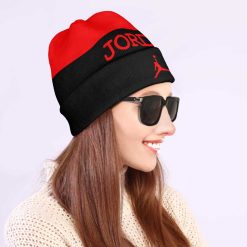 NBA Chicago Bulls Michael Jordan Red Black Beanie