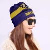 NFL Baltimore Ravens Navy Yellow Beanie