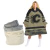 NHL Calgary Flames Custom Name Number Military Jersey Camo Fleece Oodie