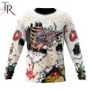NHL Columbus Blue Jackets Custom Name Number Zombie Halloween Sweatshirt