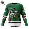 NHL Dallas Stars Custom Name Number Jersey Halloween Sweatshirt