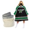 NHL Dallas Stars Custom Name Number Retro Jersey Fleece Oodie