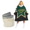 NHL Dallas Stars Custom Name Number Retro Reverse Fleece Oodie