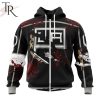 NHL Los Angeles Kings Custom Name NumberJersey Halloween Zip Up Hoodie