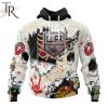 NHL Los Angeles Kings Custom Name Number Zombie Halloween Pullover Hoodie