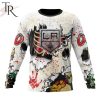 NHL Los Angeles Kings Custom Name Number Zombie Halloween Sweatshirt