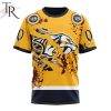 NHL Nashville Predators Custom Name Number Jersey Halloween T-Shirt