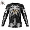 NHL Nashville Predators Custom Name Number Skeleton Halloween Sweatshirt