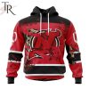 NHL New Jersey Devils Custom Name Number Jersey Halloween Pullover Hoodie