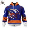 NHL New York Islanders Custom Name Number Jersey Halloween Pullover Hoodie