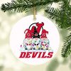 NHL New Jersey Devils Hockey Gnomes Round Ornament