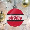 NHL New Jersey Devils Logo Acrylic Round Ornament