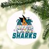 NHL San Jose Sharks Hockey Gnomes Round Ornament