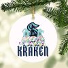 NHL Seattle Kraken Hockey Gnomes Round Ornament