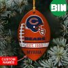 NFL Chicago Bears Custom Name EST 1920 Custom Shaped Ornament