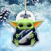 NFL Dallas Cowboys Baby Yoda Custom Shaped Ornament
