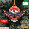NFL Kansas City Chiefs Custom Name US Eagle Custom Shaped Ornament