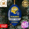 NFL Los Angeles Rams Custom Name EST 1936 Custom Shaped Ornament