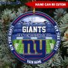 NFL New York Giants Custom Name Stadium Round Ornament