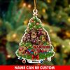 NFL San Francisco 49ers Custom Name Mascot Christmas Tree Shaped Ornament