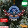 NFL Tennessee Titans Custom Name US Eagle Custom Shaped Ornament