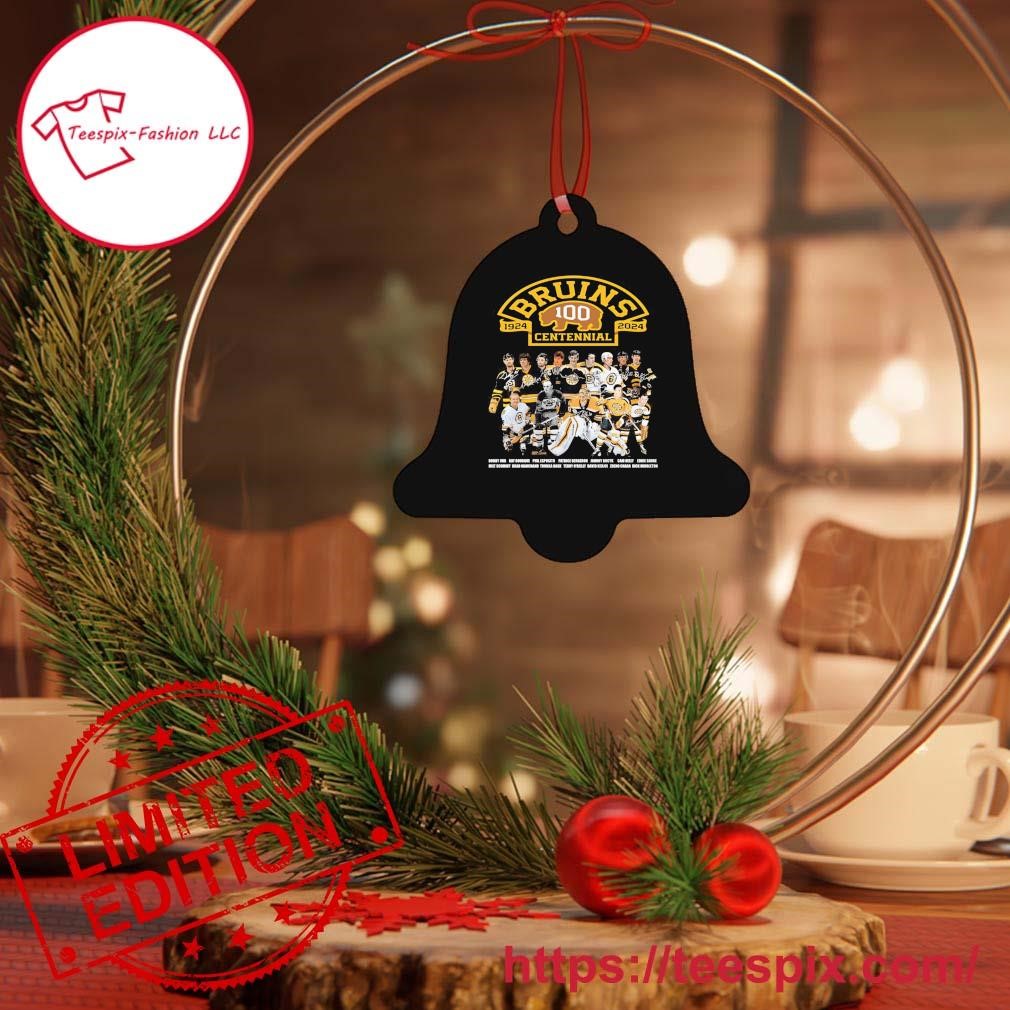 NHL Boston Bruins 100th Centennial 1924-2024 Bell Shaped Ornament