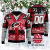 NHL Calgary Flames Custom Name Number Logo Ugly Christmas Sweater