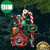 NHL Carolina Hurricanes Custom Name Grinch Candy Cane Custom Shaped Ornament