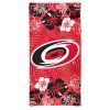 NHL Carolina Hurricanes Floral Beach Towel