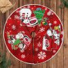 NHL Carolina Hurricanes Snoopy Dog Christmas Tree Skirt
