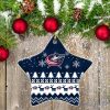 NHL Columbus Blue Jackets Logo Christmas Star Ornament