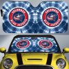 NHL Columbus Blue Jackets Tie Dye Style Car Sunshade
