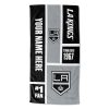 NHL Los Angeles Kings Custom Name Colorblock Beach Towel