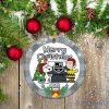 NHL Los Angeles Kings Snoopy Christmas Round Ornament