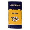 NHL Nashville Predators Custom Name Jersey Beach Towel