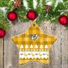 NHL Nashville Predators Logo Christmas Star Ornament