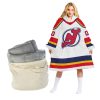 NHL New Jersey Devils Custom Name Number Retro Jersey Fleece Oodie