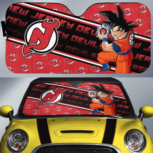 NHL New Jersey Devils Songoku Car Sunshade