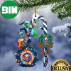 NHL New York Islanders Custom Name Grinch Candy Cane Custom Shaped Ornament