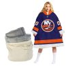 NHL New York Islanders Custom Name Number Blue Jersey Fleece Oodie