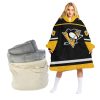 NHL Pittsburgh Penguins Custom Name Number Retro Gradient Fleece Oodie