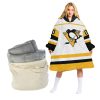 NHL Pittsburgh Penguins Custom Name Number White Retro Classic Fleece Oodie