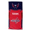 NHL Washington Capitals Custom Name Jersey Beach Towel