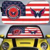 NHL Washington Capitals US Flag Style Car Sunshade