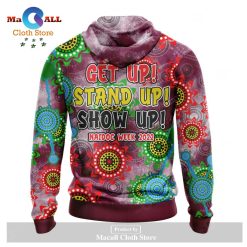 Alternative view of NRL Brisbane Broncos 2022 NAIDOC Week Pullover Hoodie