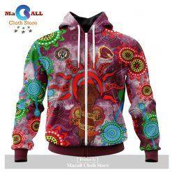 NRL Brisbane Broncos 2022 NAIDOC Week Zip Up Hoodie