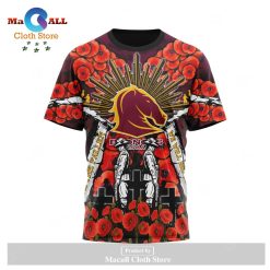 NRL Brisbane Broncos 2023 ANZAC Day T-Shirt