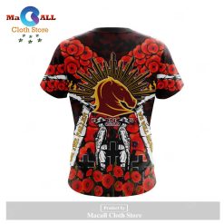 NRL Brisbane Broncos 2023 ANZAC Day T-Shirt - Image 2