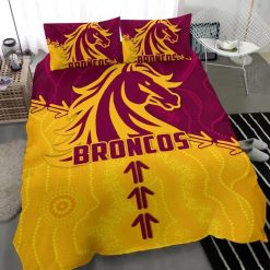 NRL Brisbane Broncos Aboriginal Doona Cover